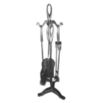 5pc Warwick Fireplace Set - Nickel