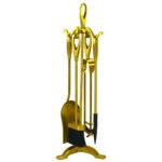 5pc Warwick Fireplace Set - Gold