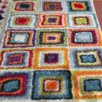 Mix Color Boxes Shaggy Rug 160*230 - 160 x 230cm