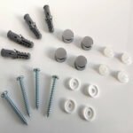 Drilled Mirror Spares-screws Raw Plugs and Chrome Caps