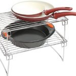 Chrome 2 Tier Shelves Kitchen Rack