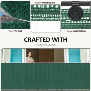 Green Fabric Fence 150gsm - 1.5m x 10m