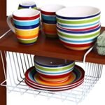 White Under Shelf Basket Meduim