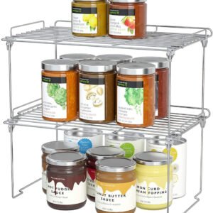 2 Tier Chrome Kitchen Rack Folding