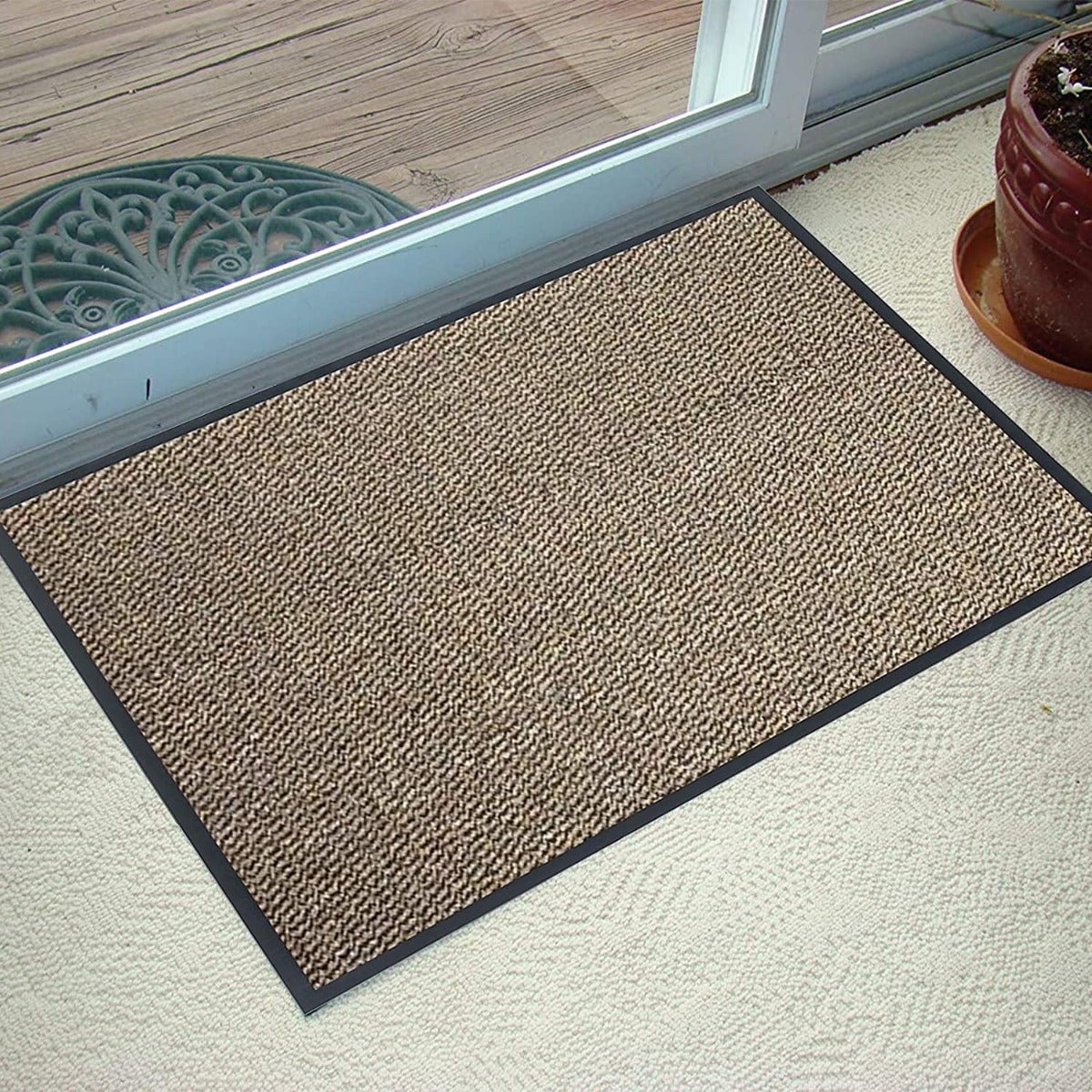81uxtttle0l._ac_sl1500.jpg Brown Barrier Door Mat - Image 1