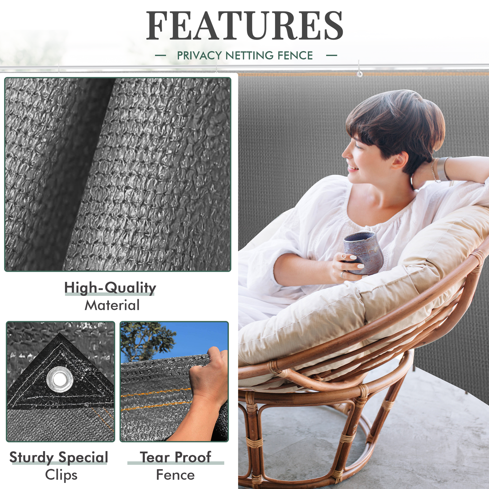 ArtBoard2_bf88e4b6-a9f3-4443-b540-f4093f65031e.png Anthracite Fabric Fence 230gsm - 1.8m x 10m - Image 1