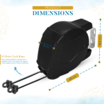 30m Retractable Washing Line - Black