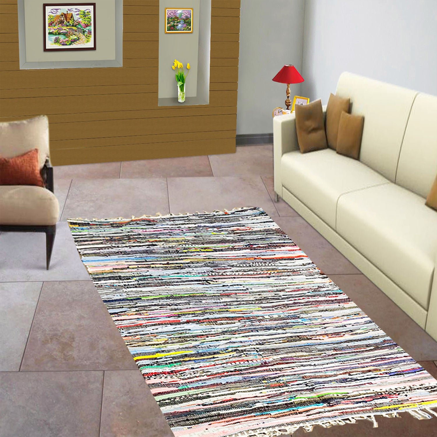 chindi_60_x_200.jpg Hand Made Multicolor Chindi 60 - Image 1