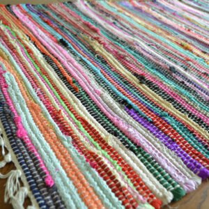 Hand Made Multicolor Chindi 60x90 Cms - 60 x 90cm