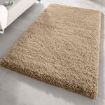 Dark Biege Shaggy Rug - 60 x 110cm