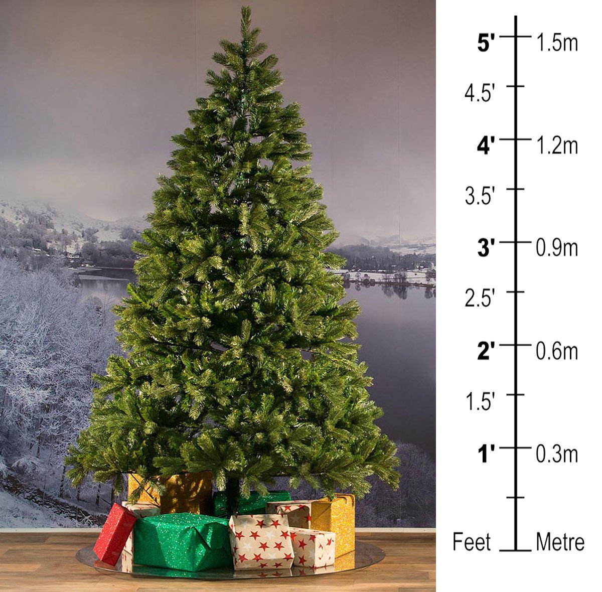 green_artificial_tree_1.jpg 6ft Colorado Pine Artificial Green Xmas - Image 1