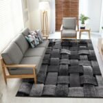 Grey 3d Design 80*150 Carpet - 80 x 150cm