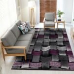 Purple 3d Design Carpet 80*150 - 80 x 150cm