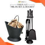 Set of Waterloo Bucket + Milan Fireplace Set