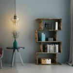 4 Cube Book Shelf -walnut