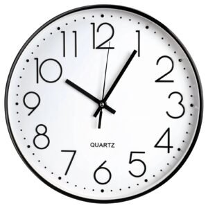 Classic Wall Clock 10 Inches - Black