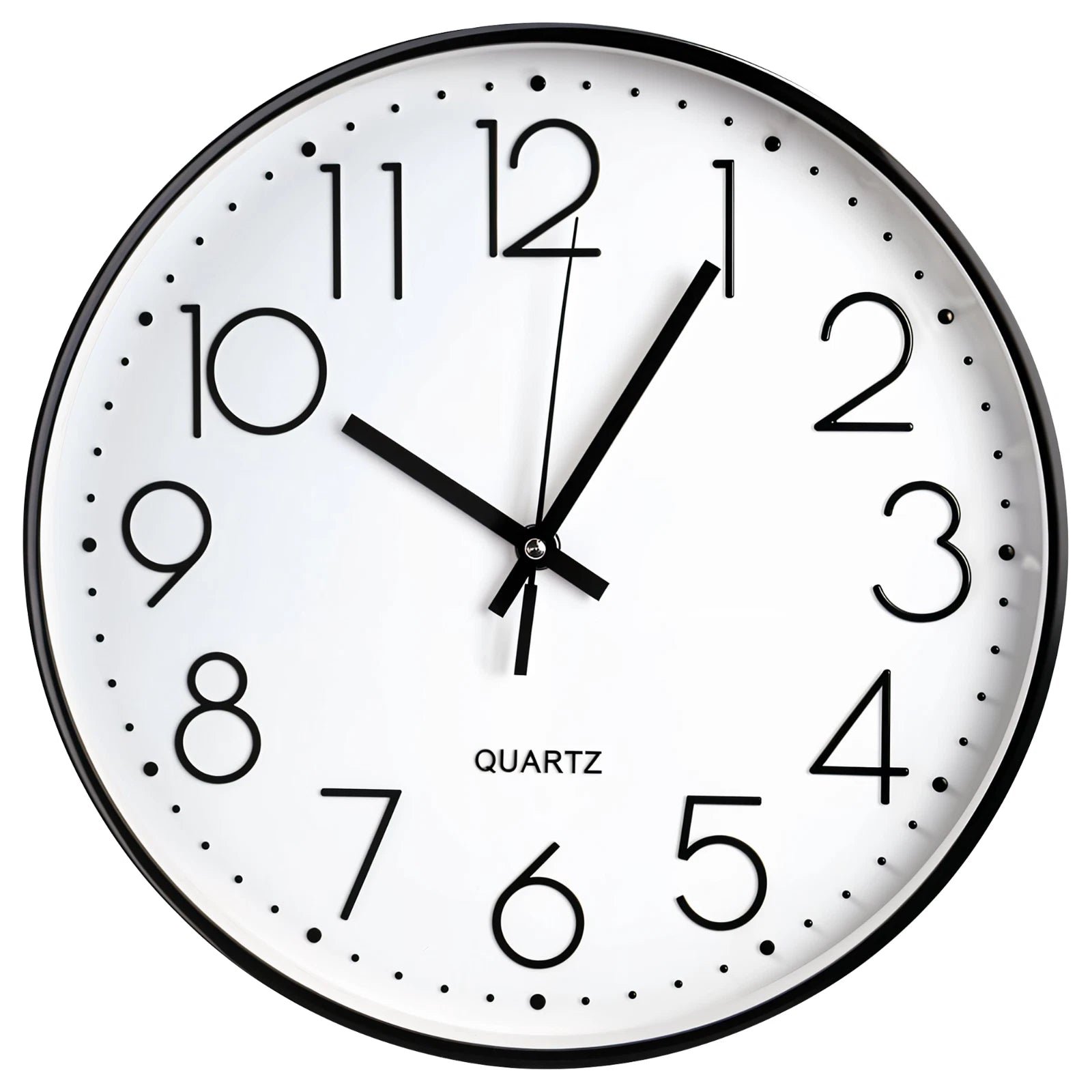 s-l1600_1_533ee4a3-08fa-421f-a0bc-a8e04ca553ec.jpg Classic Wall Clock 10 Inches - Black - Image 1