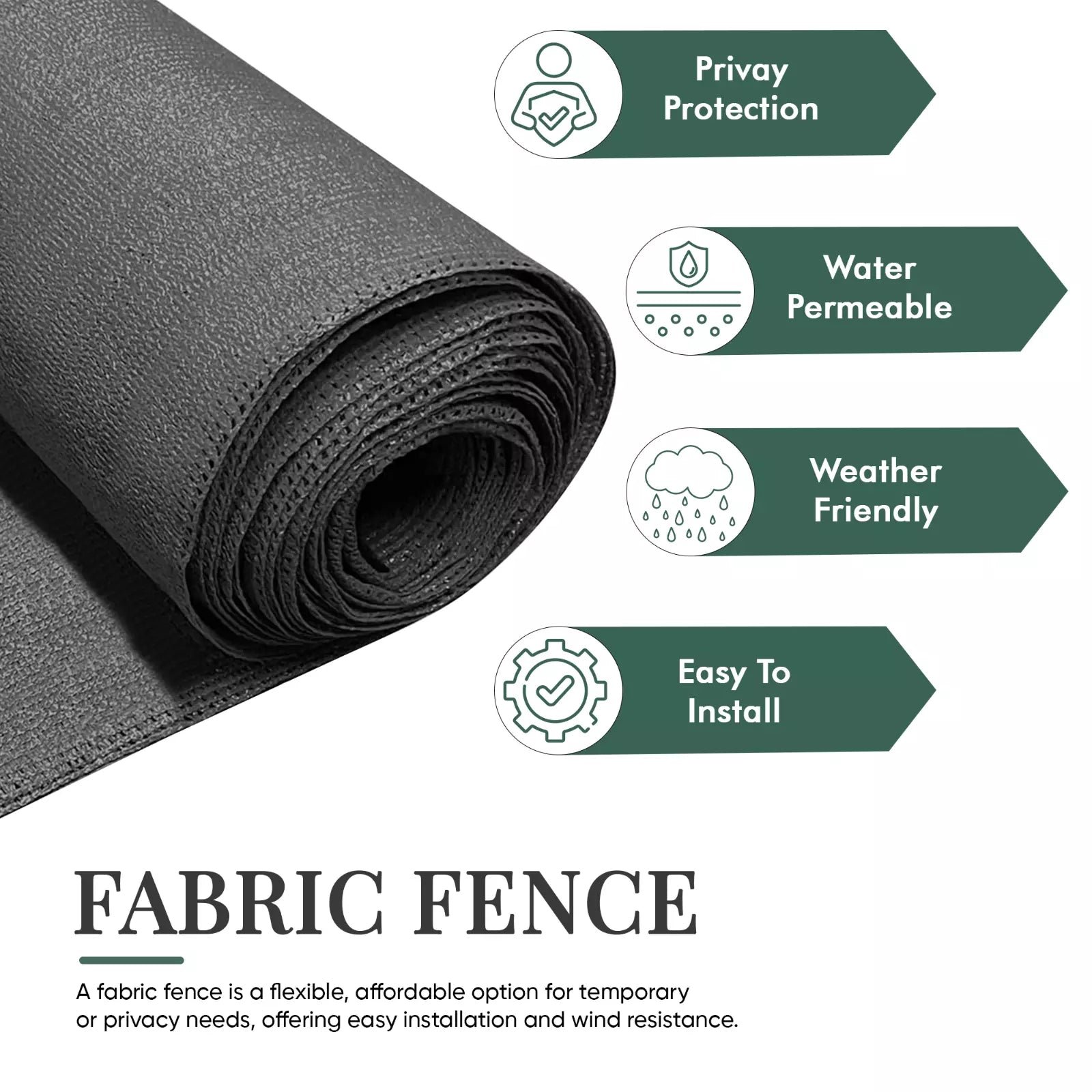 s-l1600_1_d6edc279-0bad-4de8-b726-25c6f3fbfb35.jpg Anthracite Fabric Fence 230gsm - 1m x 10m - Image 1