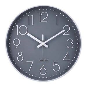 Classic Wall Clock 10 Inches - Grey
