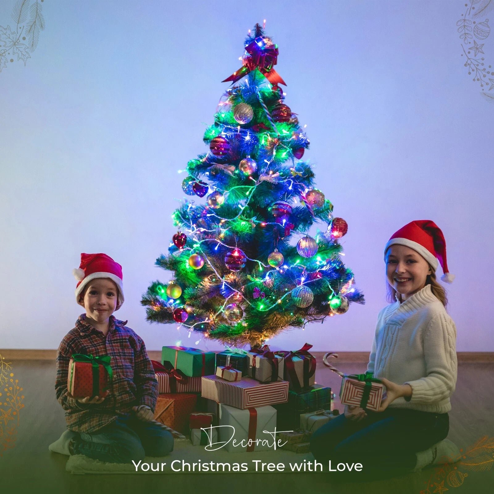 s-l1600_23.jpg 3ft Fibre Optic Green Tree Xmas - Image 1