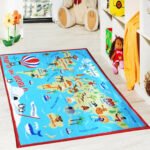 World Map Kids Rug