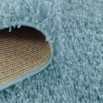 Duck Egg Blue Shaggy rug-120x 170cm - 120 x 170cm