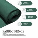 Green Fabric Fence 230gsm - 1.5m x 10m
