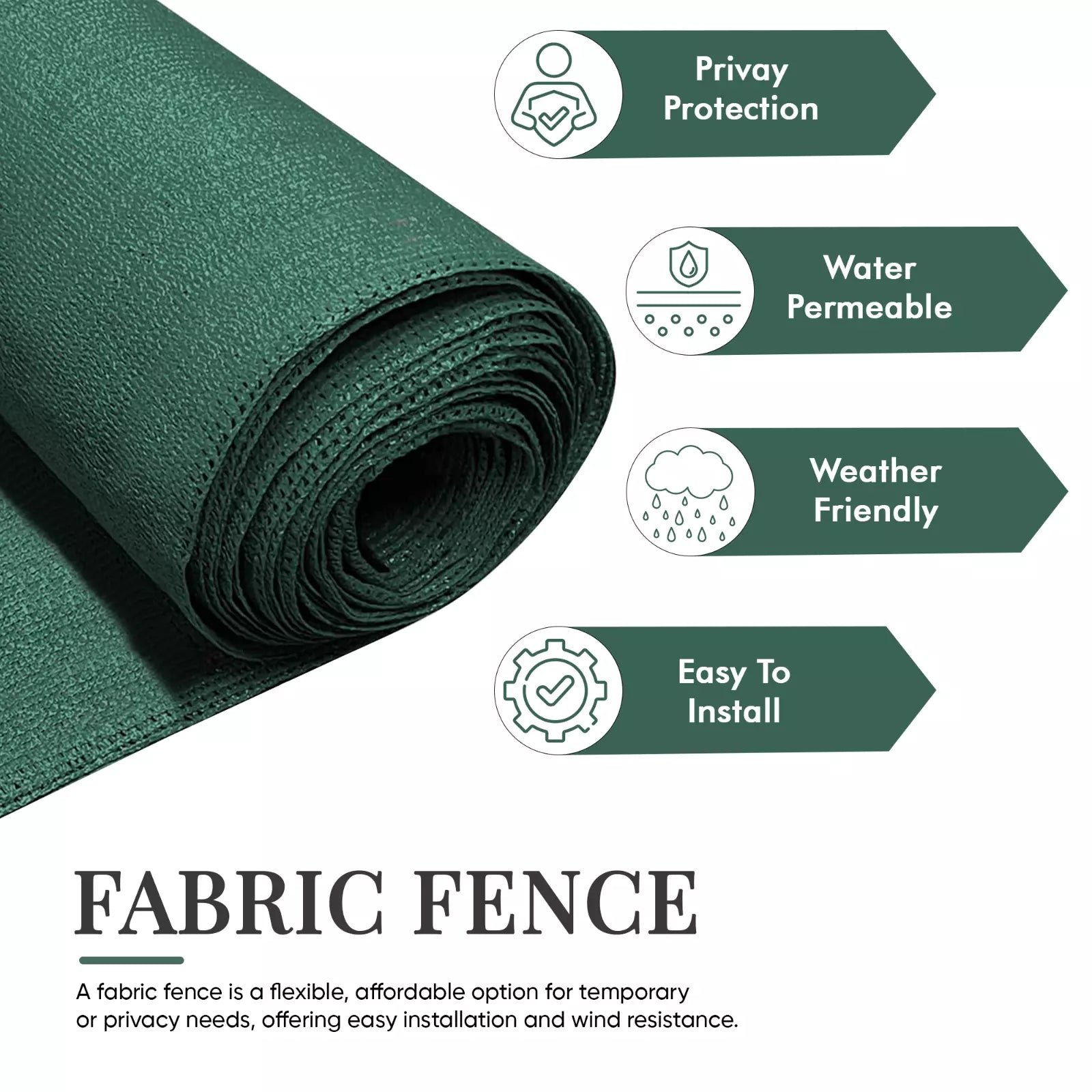 s-l1600_902ca849-0e7f-4086-9914-472b780cbf0d.jpg Green Fabric Fence 230gsm - 1.5m x 10m - Image 1