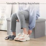 Large Storage Box Ottoman-foot Rest Stool Multifunctional Storage Bin