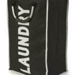 Black Single Laundry Bag with Metal Handles