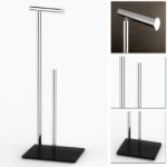Toilet Roll Holder Glass Base
