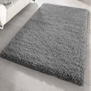 Dark Grey Shaggy Rugs - 80 x 150cm