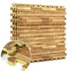 4pc Wood Effect Eva Mat 60 x 60 (1 Pack of 4) - 60 x 60cm